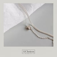 خلخال فضة عيار 925 طبقتين بتصميم النجمة