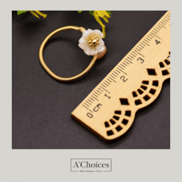 خاتم مطلي بالذهب بتصميم ملتف قابل للتعديل