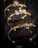 اساور ملفوفة بالأسلاك مطلية ذهب بحجر الفيروز مصنوع...