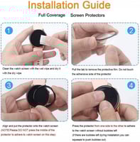 4 قطع - حامي شاشة لساعة جارمن فوريرنر 255