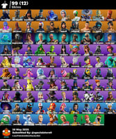 حساب فورت نايت السكنات 98 + شيطونة و سكنات نادرة و...