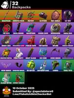 حساب فورت نايت + السكنات 32 + سكنات نادرة + ايميل...