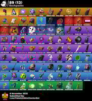 حساب فورت نايت + السكنات 66 + سكنات نادرة وقديمة +...