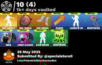 حساب فورت نايت السكنات 98 + شيطونة و سكنات نادرة و...