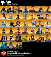 حساب فورت نايت السكنات 98 + شيطونة و سكنات نادرة و...