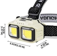 مصباح رأس التخييم 32846-DLC ضمان سنتين COB / 18650...