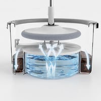 الممسحة الارضية الذكية ممسحة دوارة للضغط تعزل الما...