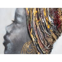 لوحة حائط عصرية كانفس برسم بارز مزودة بإطار خشبي م...