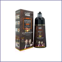 ليزر وايت شامبو صبغة بني غامق بزيت الارجان - 420مل