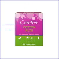 كيرفري فوط يومية ملمس القطن خلاصة الصبار - 56 قطعة