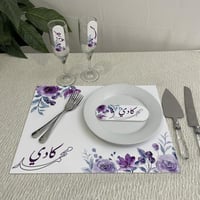 طقم كيك العرسان الفضي