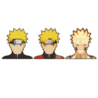 ملصق ثلاثي أبعاد لشخصية ناروتو