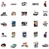 ملصقات انمي اينيشال دي 50 ملصق