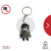 ميدالية اكريليك لشخصية ليفاي شكل 2