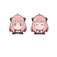 ملصق ثلاثي أبعاد لشخصية انيا