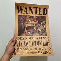 بوستر المطلوبين لشخصية يوستاس كابتن كيد