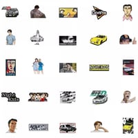 ملصقات انمي اينيشال دي 50 ملصق