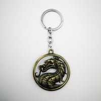 ميدالية مورتال كومبات ذهبي قاتم