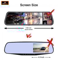 المرآة الذكية للسيارة داش كام امامي و خلفي