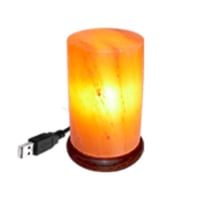 مصباح ملح الهمالايا الشكل الاسطواني USB