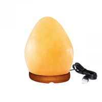 مصباح ملح الهمالايا شكل البيضاوي USB