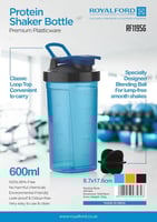 رويال فورد زجاجة خلط البروتين سعة 600 مل