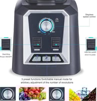 افرا خلاط احترافي، 1600 واط ، 6 قطع من شفرات اس يو...