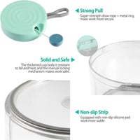 قطاعة خضروات يدوية 3 شفرات من الاستيل سعة 380 مل