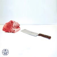 ساطور السيف ياباني بيد بلاستيك بني