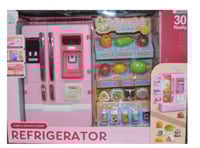 لعبة ثلاجة مع الخضروات والفواكه والمعلبات