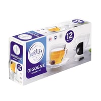 طقم 12 قطعة صحون واكواب كوفي او شاي زجاج من دورالي...