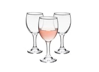 كاسات عصير زجاج سادة 3 قطعة