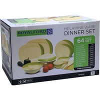 رويال فورد طقم اواني طعام 64 قطعة، ميلامين