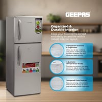 ثلاجة من جيباس موديل GRF1857WPN بفريزر علوي، سعة 1...