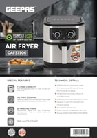 جيباس قلاية هوائية صحية بدون زيت 7 لتر 1800 واط