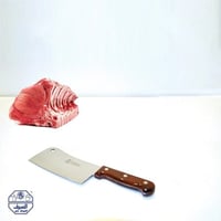 ساطور السيف ياباني بيد بلاستيك بني