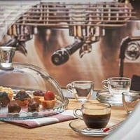 كوب قهوة او شاي زجاج 12 قطعة 85 مل