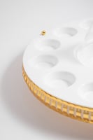 شيالة فناجين ابيض بيضاوي