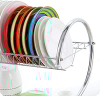 استاند تنشيف مستويين أطباق مع صينية 2 دور