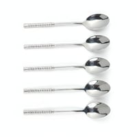 طقم ملاعق حلا فاخرة (12 قطع) - متوفر باللونين الذه...