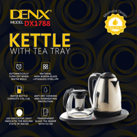 DENX دينكس طقم غلاية فندقية مع ابريق 2.0 لتر + 1.5...