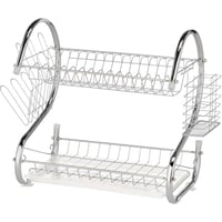 استاند تنشيف مستويين أطباق مع صينية 2 دور