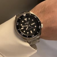 ساعة سيكو diver اوتوماتيك - حجم 42.5 اللون اسود