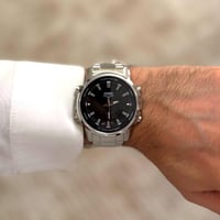 ساعة كاسيو للرجال 47 ملم فضية انالوج-رقمية من الست...