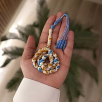 سبحة بكلايت أبيض منقط BH105