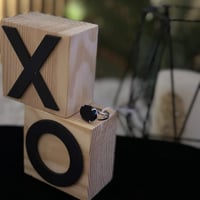 خاتم ملكي مخالب فضه عيار 925 - اسود