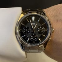 ساعة كاسيو - كرونو أسود