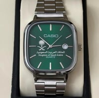 ساعة كاسيو ltp الخضراء اصدار خاص شعار السعودية