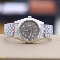 رولكس رجالي ديت جست فضي مينا رمادي