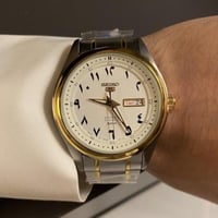 ساعة سيكو 5 أوتوماتيك - مذهب عربية حجم 42